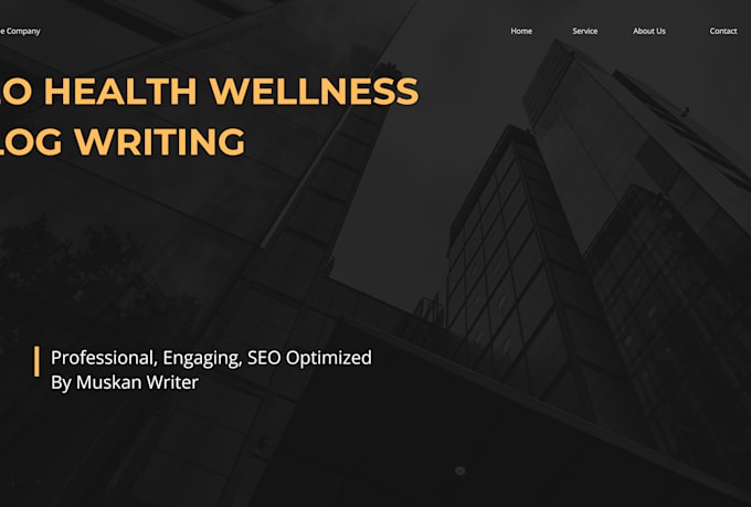 write SEO health and wellness blog articles